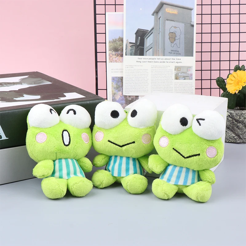 Sanrio My Melody Kero Kero Keroppi Cartoon Plush Stuffed Doll Cute Backpack Pendant Little Frog Key Chain Gifts For Boys Girls