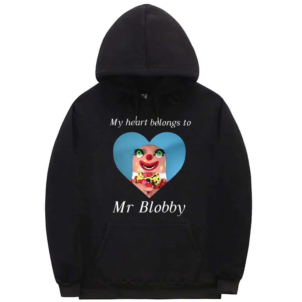 

Толстовка My Heart принадлежит Mr Blobby, пуловер, Мужская Удобная уличная одежда, мужские топы большого размера, свитшот, забавные толстовки для му...