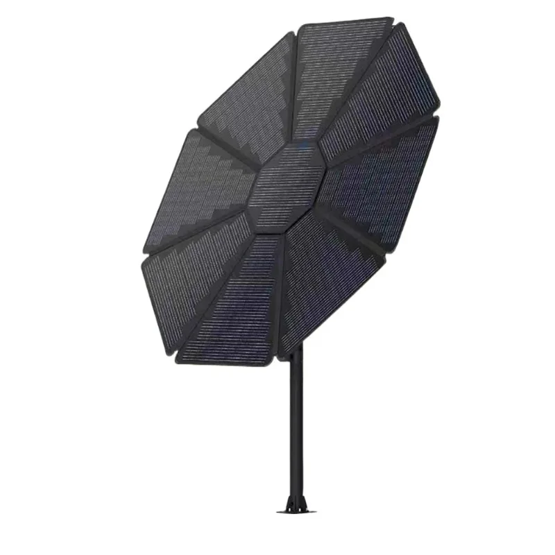 

Solar panel flower photovoltaic monocrystalline lithium battery double-sided sunflower solar panel system