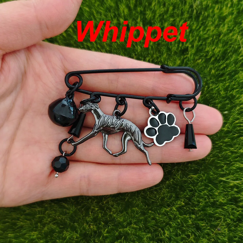 Whippet Breastpin Dalmatian Basenji Long Brooch Pins Dog Club Impressive Gift