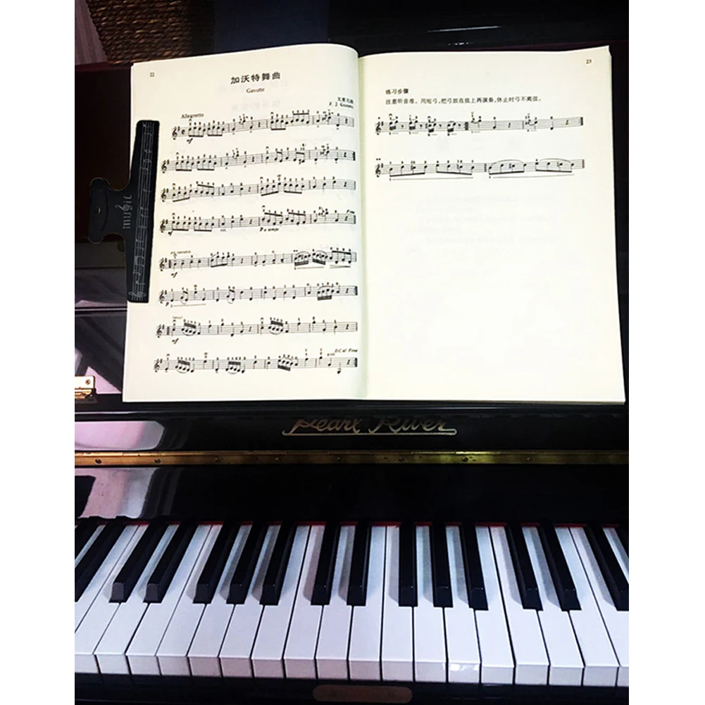 Sheet Music Clips Book Page Note Clip Music Score Clip fisse supporto per fogli per chitarra violino pianoforte strumenti musicali accessori