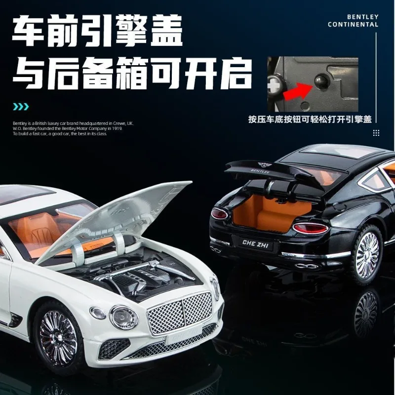 1:24 Bentley Continental GT Diecast Alloy Luxury Car Model Car Collectors Hobby Display Desktop Collection Decoration Ornament