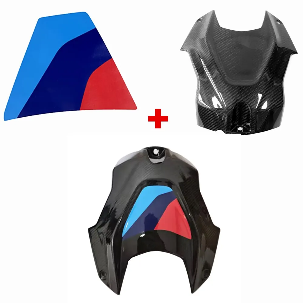 For BMW S1000RR 2019-2025 M1000RR 2023-2025 Motorcycle Fuel Tank Front Cover Sticker, M-version Sticker