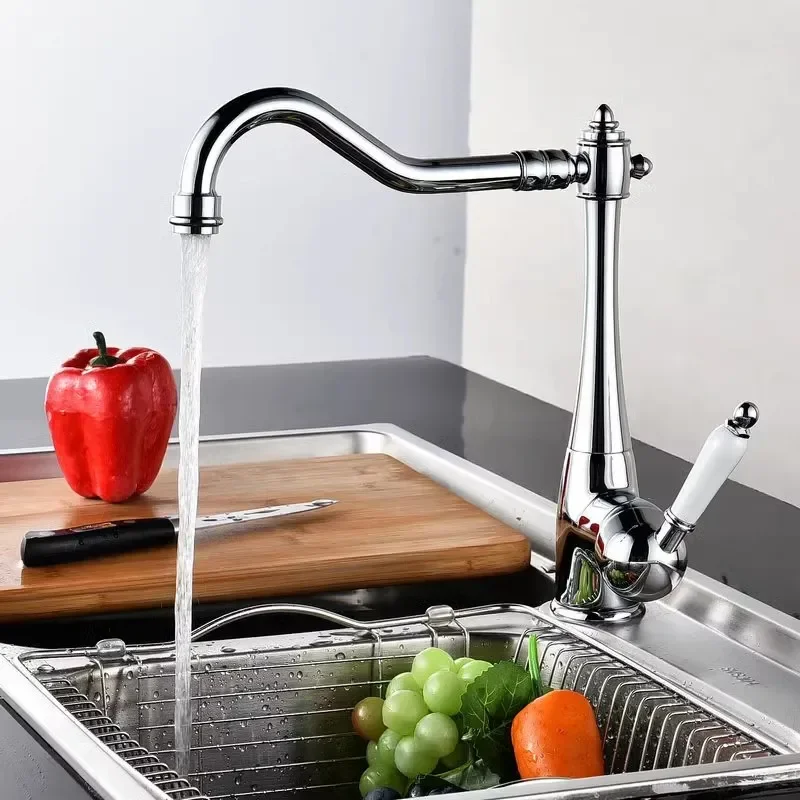 

Antique Bronze Kitchen Bathroom Brass Basin Hot & Cold Bathroom Sink Lavotory Mixer Water Tap