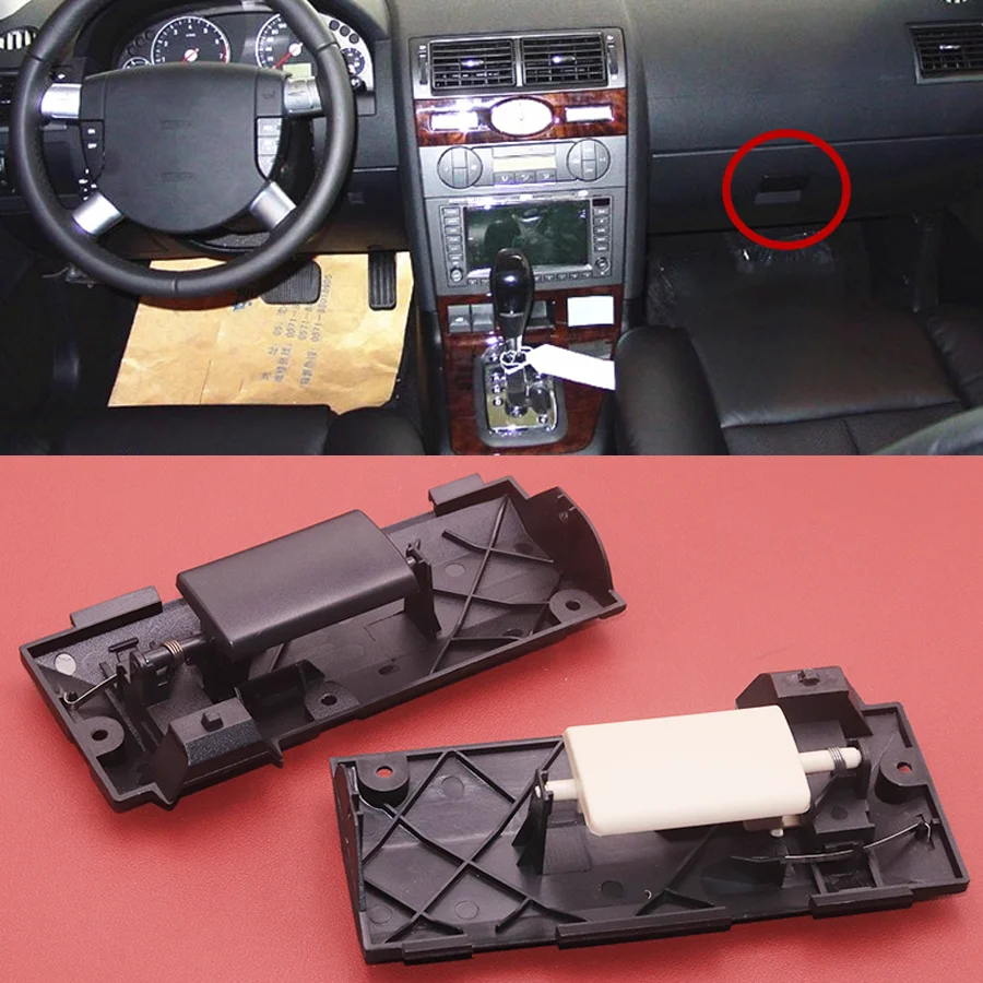 Pokrywa uchwytu schowka czarny/beżowy dla Ford Mondeo MK3 Saloon Estate Hatchback 2001-2007 zespół zamka