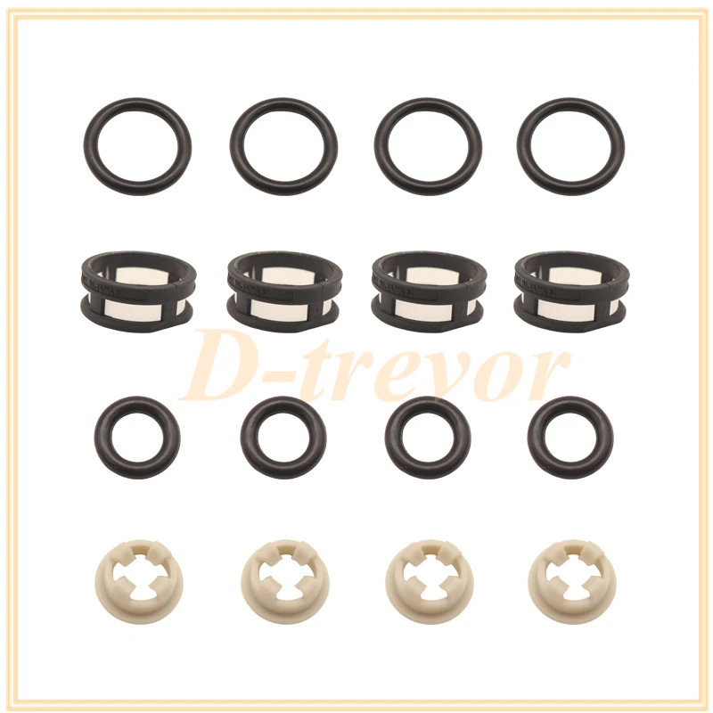 Fuel Injector Seal O-Ring Kit Seals Filters for Nissan Altima Infiniti 3.0L Z32 SR20 Sentra 91-93 16600-53J01 16600-53J03 A46-00