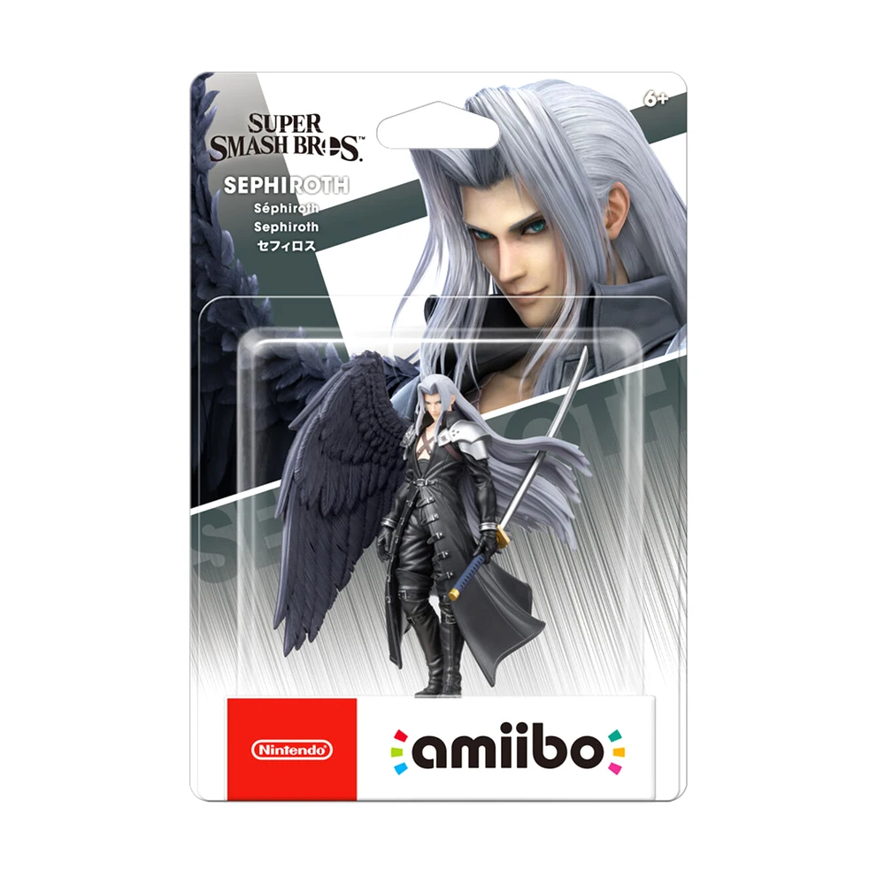 Nintendo Switch Amiibo Figura Sephiroth Kazuya Super Bros Smash Estatueta Original Original Nova Marca