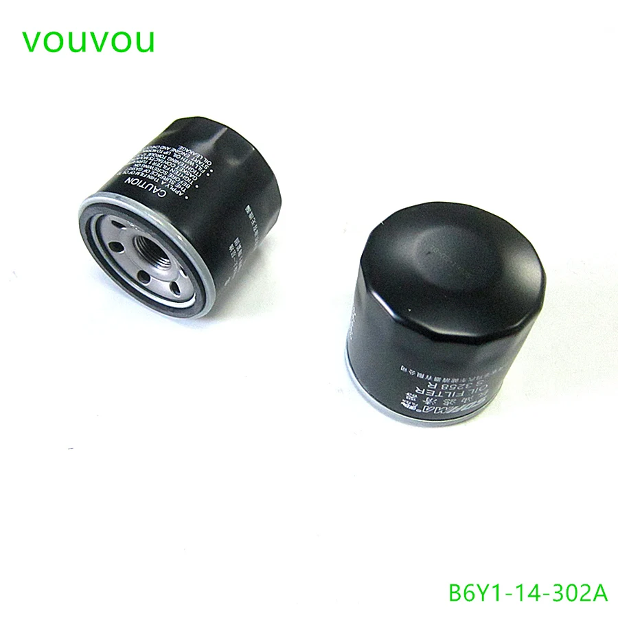 Car accessories engine oil filter B6Y1-14-302A for Mazda 323 protege 5 BJ Premacy CP 626 mazda 2 MX-5 Haima 7 M3 M6 S5 Haima 3