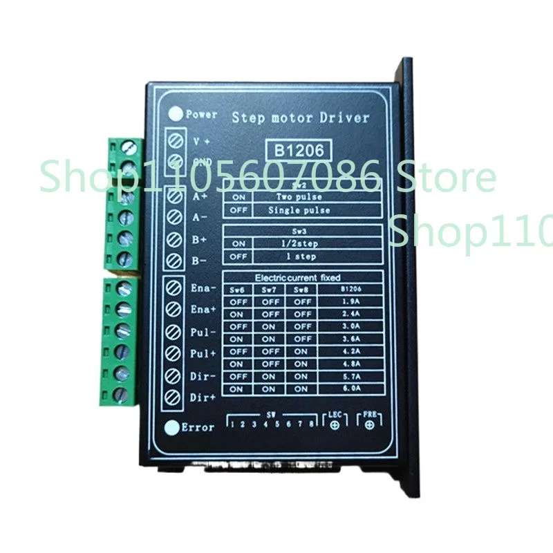 

Applicable To B1206 Whole Step/half Step Driver Two-phase Stepping Motor Driver Power Supply Voltage 120V Working Current 6A