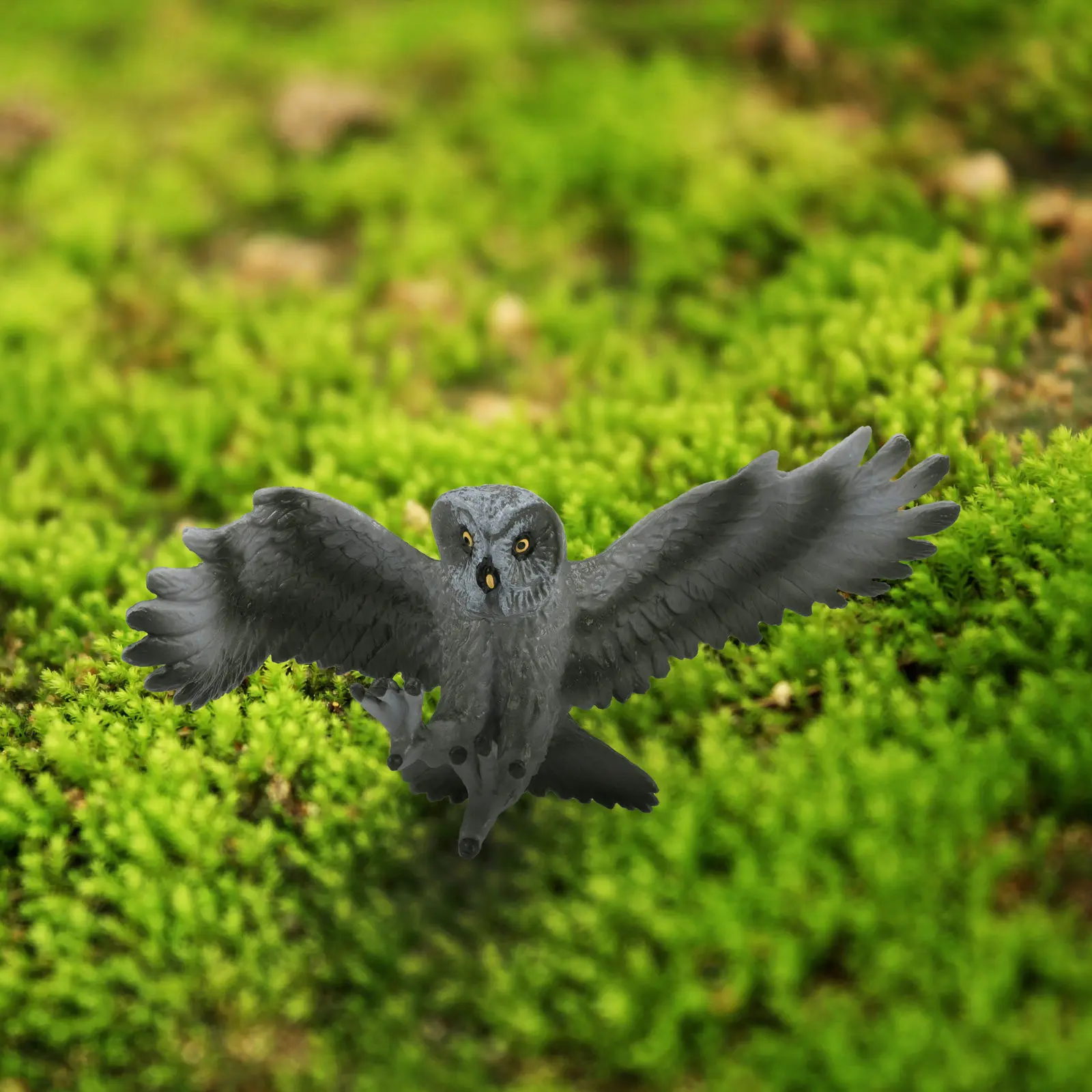 1Pcs Simulation Owl Shaped Decoration Solid Static Creative Home Ornament 's Educational Play Figure Cognitive