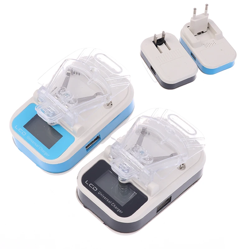 Multipurpose LCD Universal Charger for Extra Mobile Batteries, Compatible with US/EU Plug