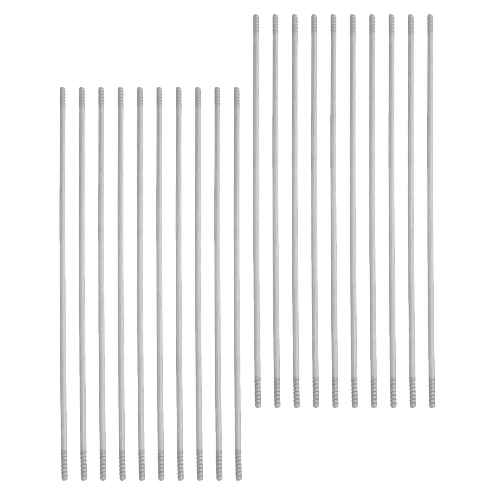 100Pcs Metal Pcs Bead Pen Replacement Holder Beaded Pen Extender Rod For Beaded Keychain Making Beading Bars Extensions