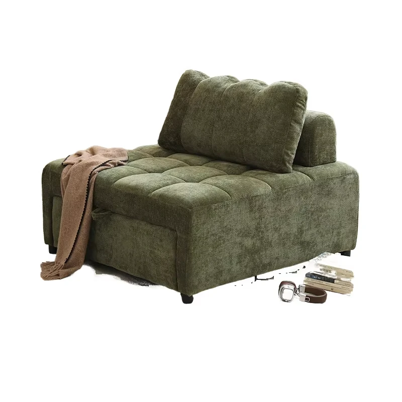 

Single sofa bed, multi-functional foldable, dual-purpose telescopic bed, small apartment fabric sofa