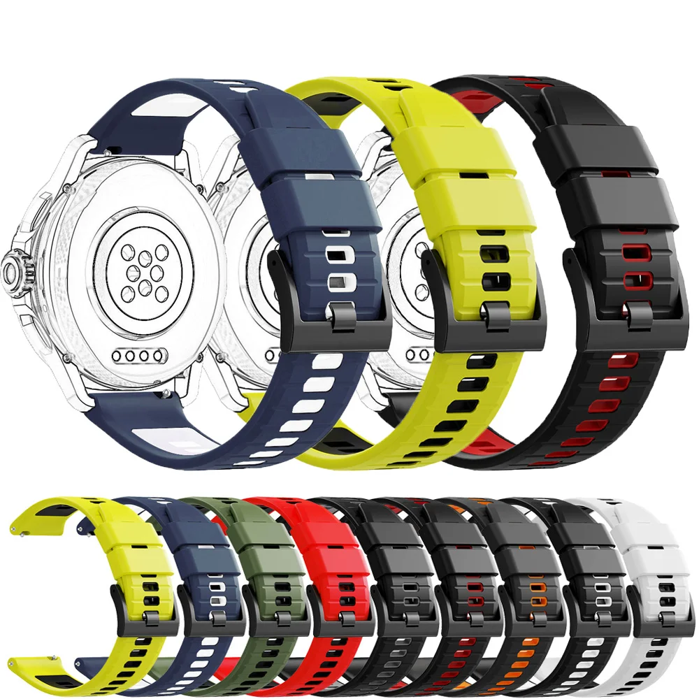 24mm Silikon Armband Für Suunto 7 /D5 /Spartan Sport Gürtel Armbänder Für Suunto 9 baro SmartWatchband ersatz Armband