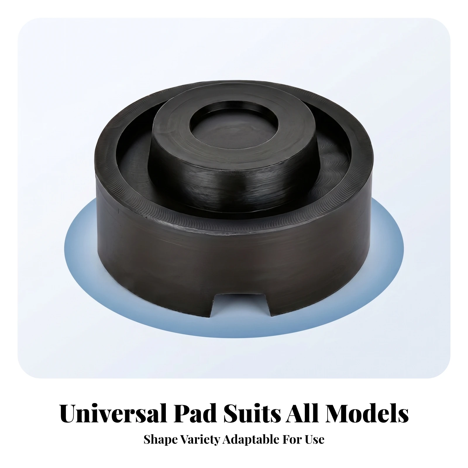 Picture 7: Jack Support Block Wear Resistant Crosshatch Pattern Pattern Side Notch Rubber Jack Pad Auto Part Vehicle Equipment