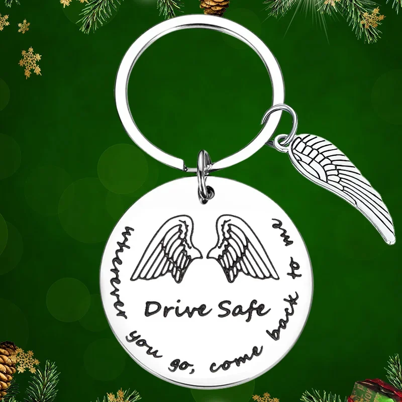 Drive Safe Wherever You Go Come Back To Me Keychain Pendant Valentine's Day Gift Key Chains