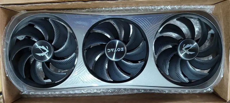 

The Frame Fans Heatsink Backplate for ZOTAC RTX4090 TRlNlTY Graphics Video Card