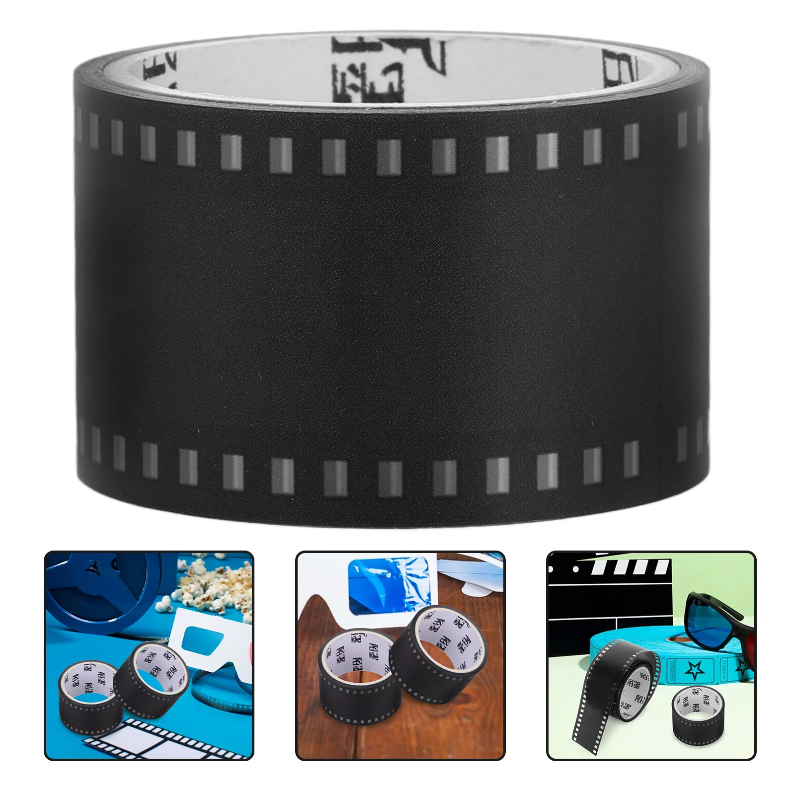 2 Rolls Movie Film Stickers Craft Tape for Scrapbooking Hand Account Adhesive Decorative Crafts The Pet