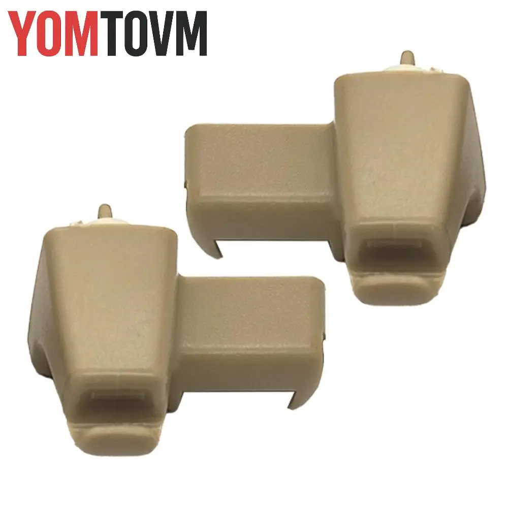 

Black/Beige Sun Visor Hook Clip Bracket for Land Rover Range Rover L322 2003 2004 2005 2006-2012 Left Right EGP000050