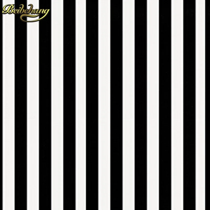 beibehang papel de parede 3d Wallpaper Black White Stripe Bistro Kitchen Cafe Chic Classic Modern Retro Wall Paper wall paper