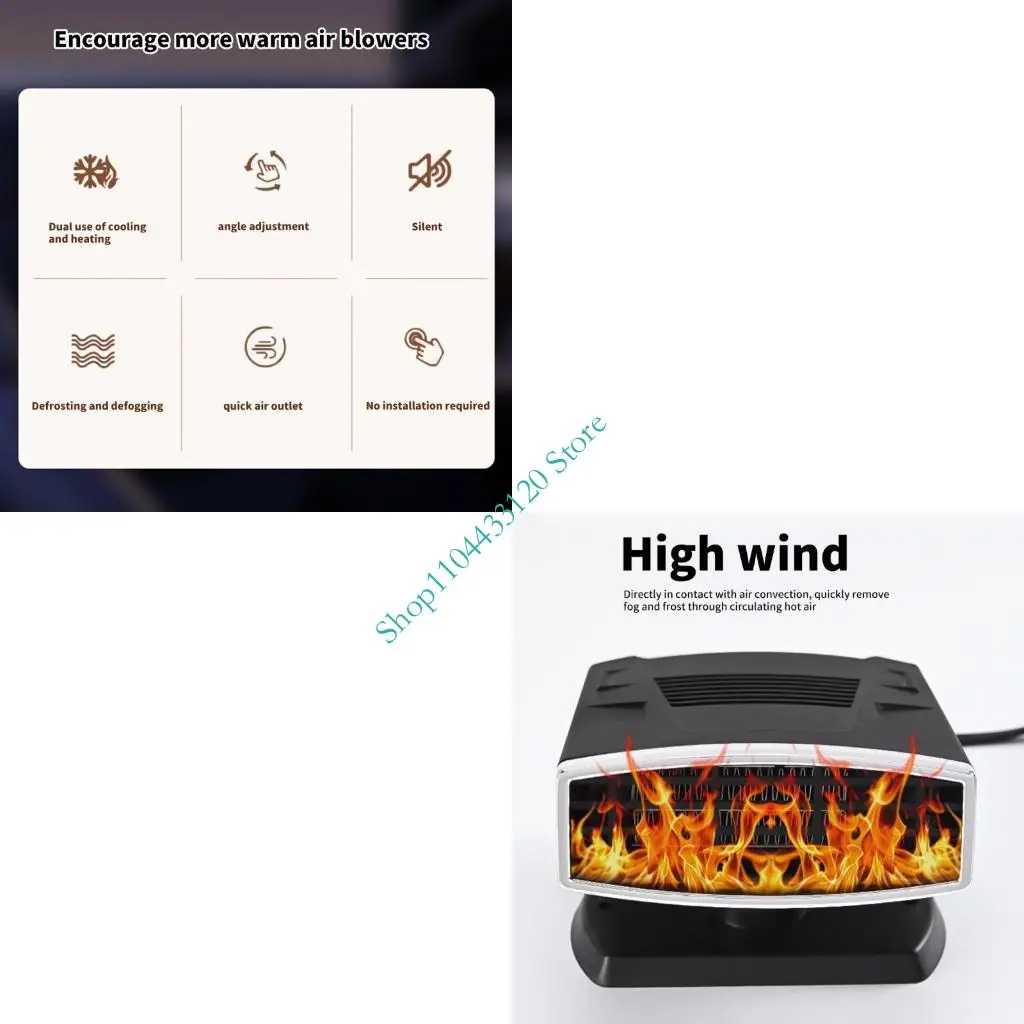 0XXD Double Manner Fan And Refrigerator With 360 Turn Rapid Defrosting Defogging Function Dense 12V Outlet In Plan For
