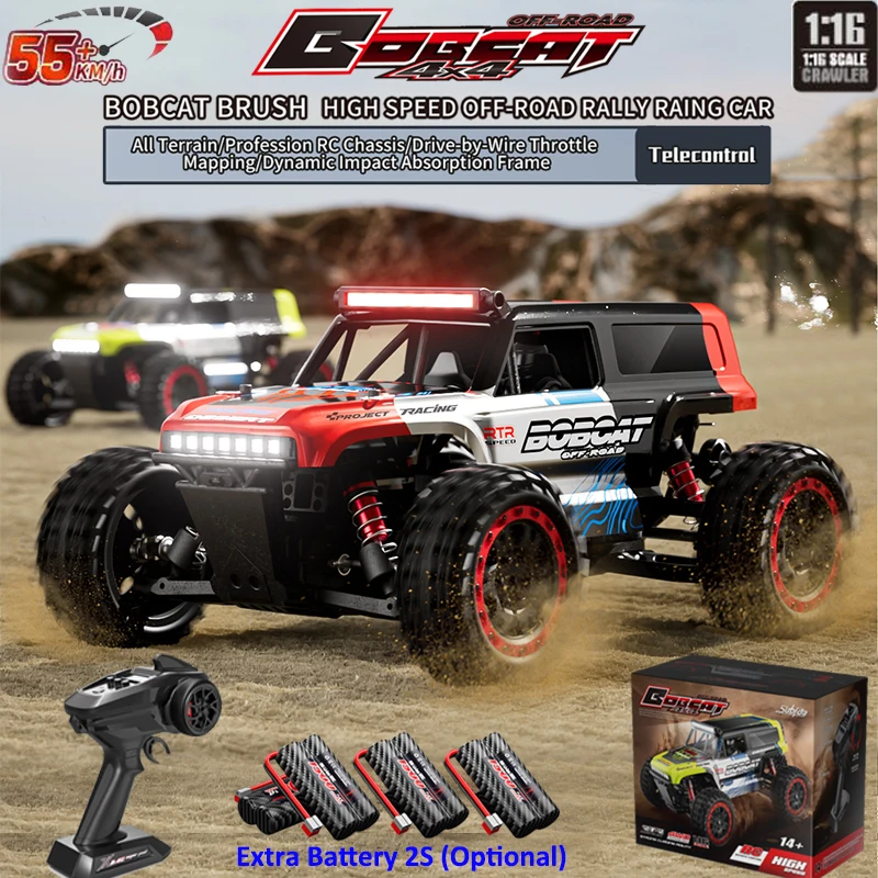

New S192 PRO Brushless RC Racing Truck 1/16 2.4GHZ 4WD 45KM/H Brushless High-Speed Off-Road Drift Remote Control Car Toy Gifts