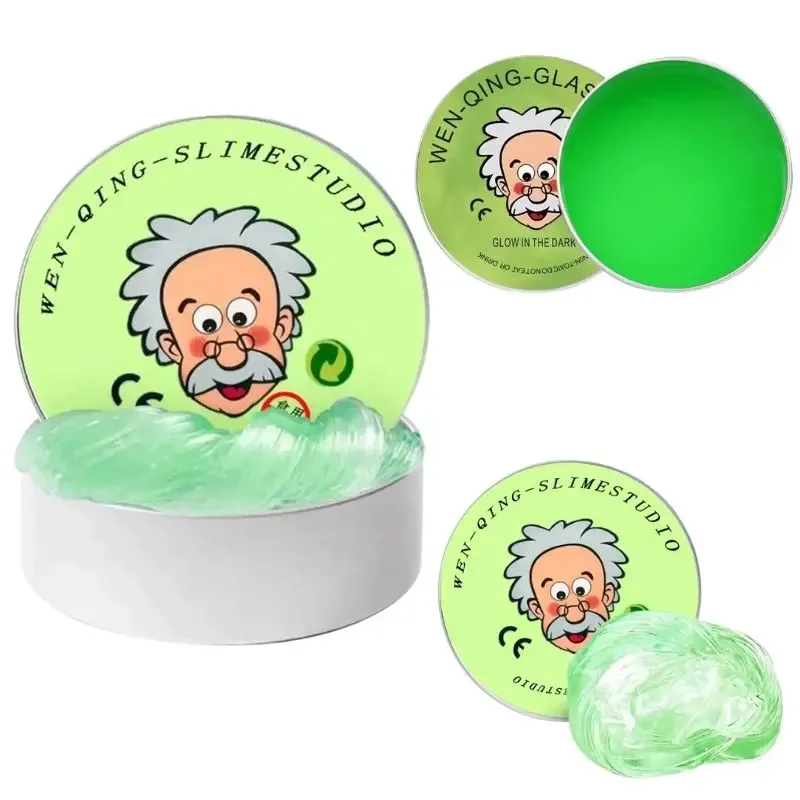 -Decompression Toy Non-Newtonian Fluid Liquid Glass Mud Transparent Colored Mud Slime Foam Crystal Bouncing Mud Birthday Gift
