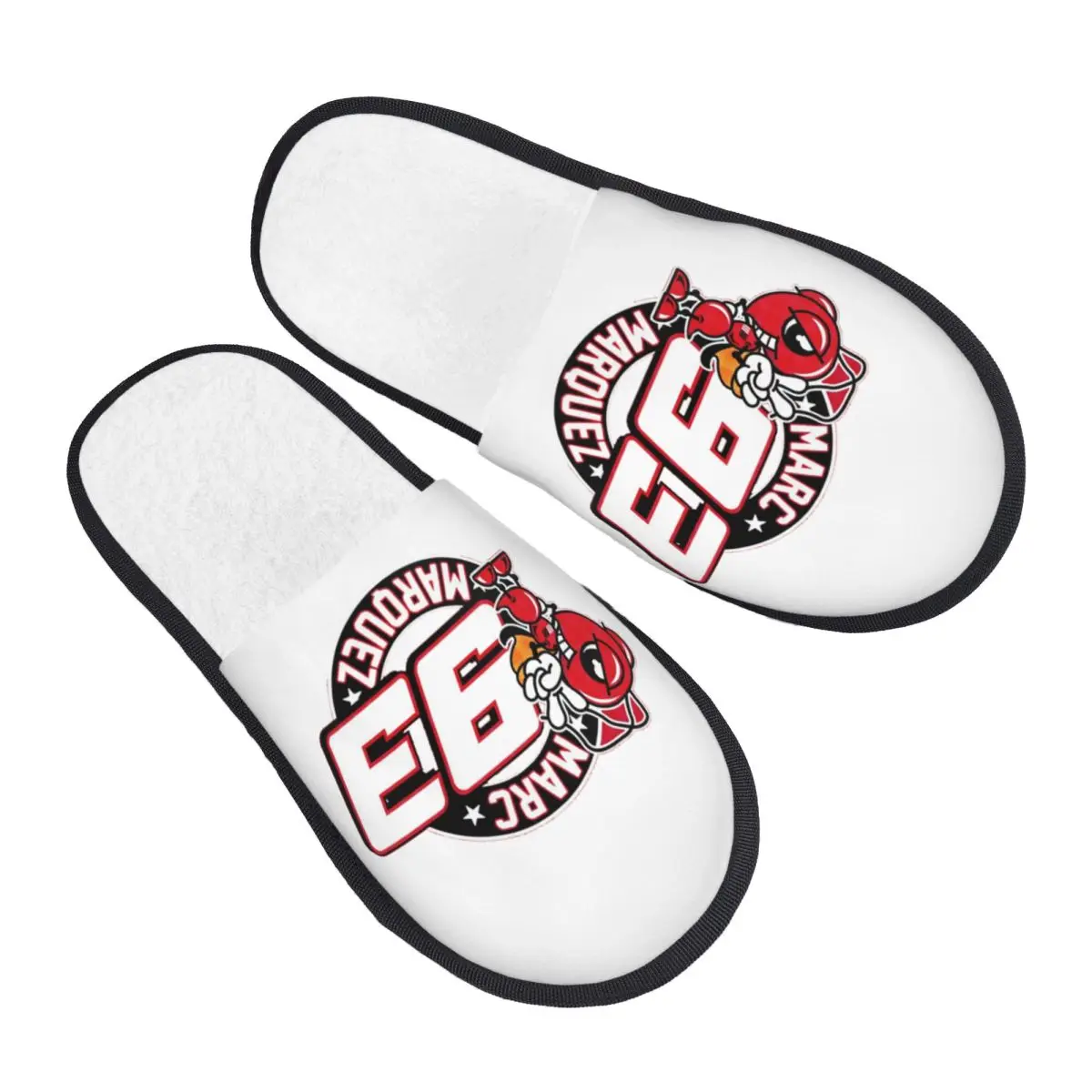 

Женские домашние тапочки Marquez с индивидуальным принтом 93, уютные теплые пушистые тапочки из пены с эффектом памяти для гонок на мотоциклах, домашняя и уличная обувь