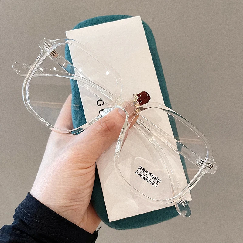 TR90 Material Square Shape Men's Glasses Frame Blue Light Blocking Eye Glasses Frames Women Korean Stylish Eyewear Frames