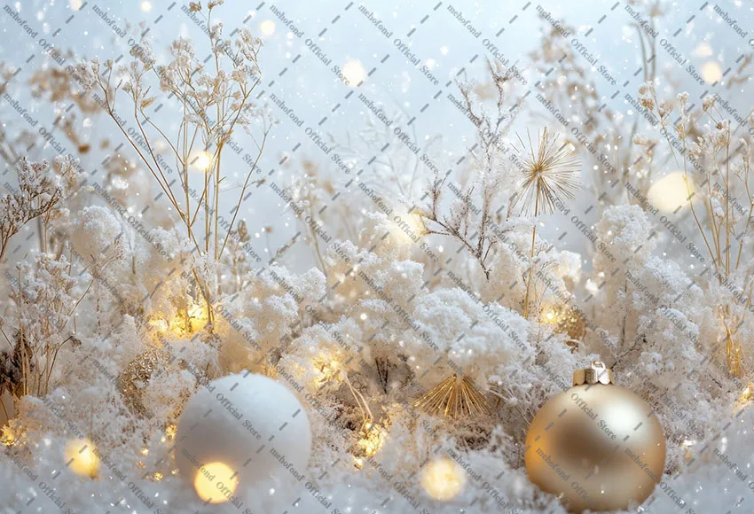 Mehofond التصوير خلفية عيد الميلاد الشتاء الغابات الثلوج بريق شجرة الصنوبر الاطفال الأسرة صورة ديكور خلفية استوديو الصور