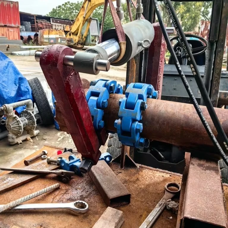 HDD Drill Pipe Using Hydraulic Piercing Pliers