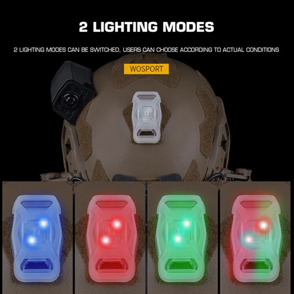 الصيد خوذة مصباح خوذة مقاومة للماء مصباح يدوي 2 طرق في الهواء الطلق Tac سترة مصباح بطارية تعمل للصيد التخييم