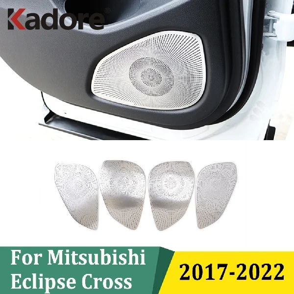 

For Mitsubishi Eclipse Cross 2017 2018 2019-2022 Stainless Steel Inner Audio Speaker Cover Door Loudspeaker Trim Car Accessories