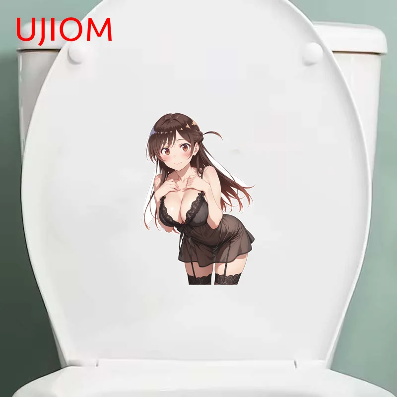 UJIOM Seductive Girl Chizuru Mizuhara Anime Figure Big Chest Wall Sticker Premium Design Decal Suitable For Baby Nursery Room