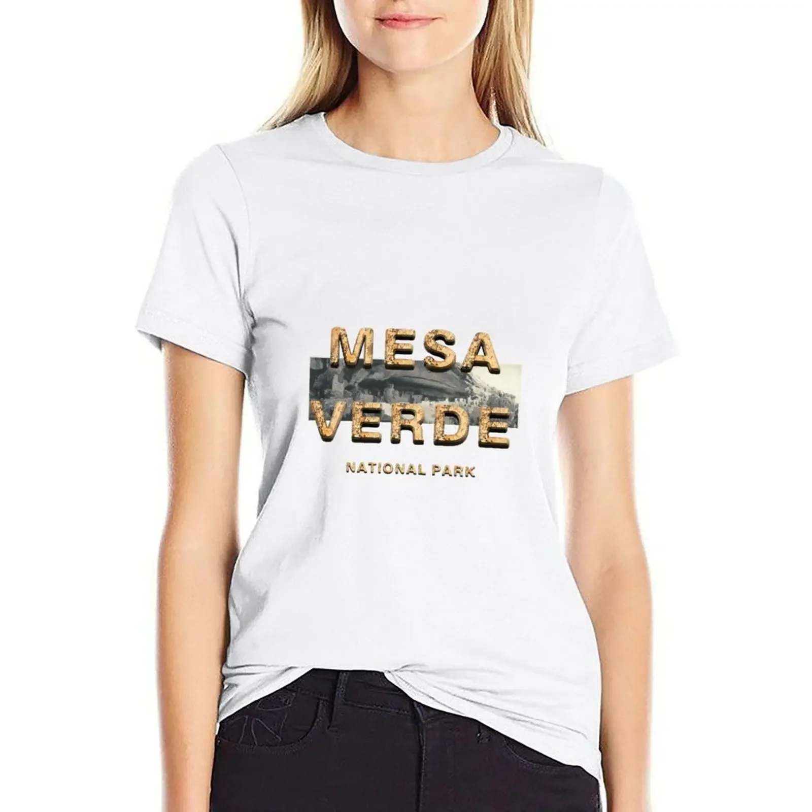 Mesa Verde National Monument T-shirt female funny plain t shirts for Women