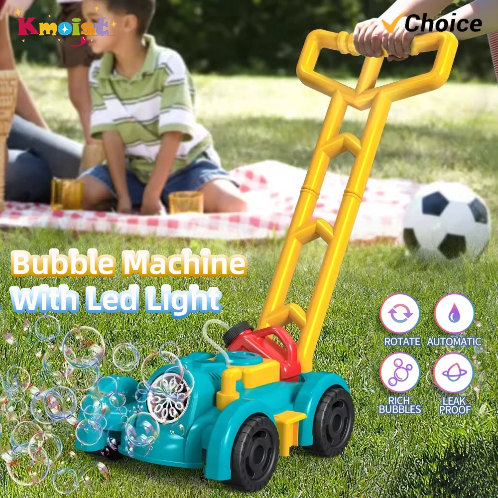 Bubble Car Toys Outdoor Automatic Pomperos Bubbles Soap Blower Machine with Light Electric Bubble Cart For Kids Birthday Gifts