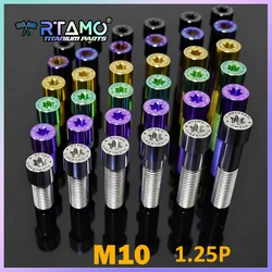 RTAMO M10 Titanium Bolts M10x20/25/30/35/40/45x1.25 Pitch Torx Head for Bicycle, Motorcycle and Car Parts (1piece)