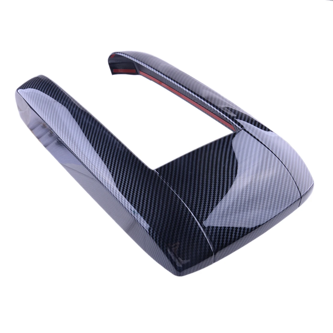 

Car Front Center Console Armrest Panel Cover Trim ABS Black Carbon Fiber Style Fit for Toyota Highlander 2022 2021 2020