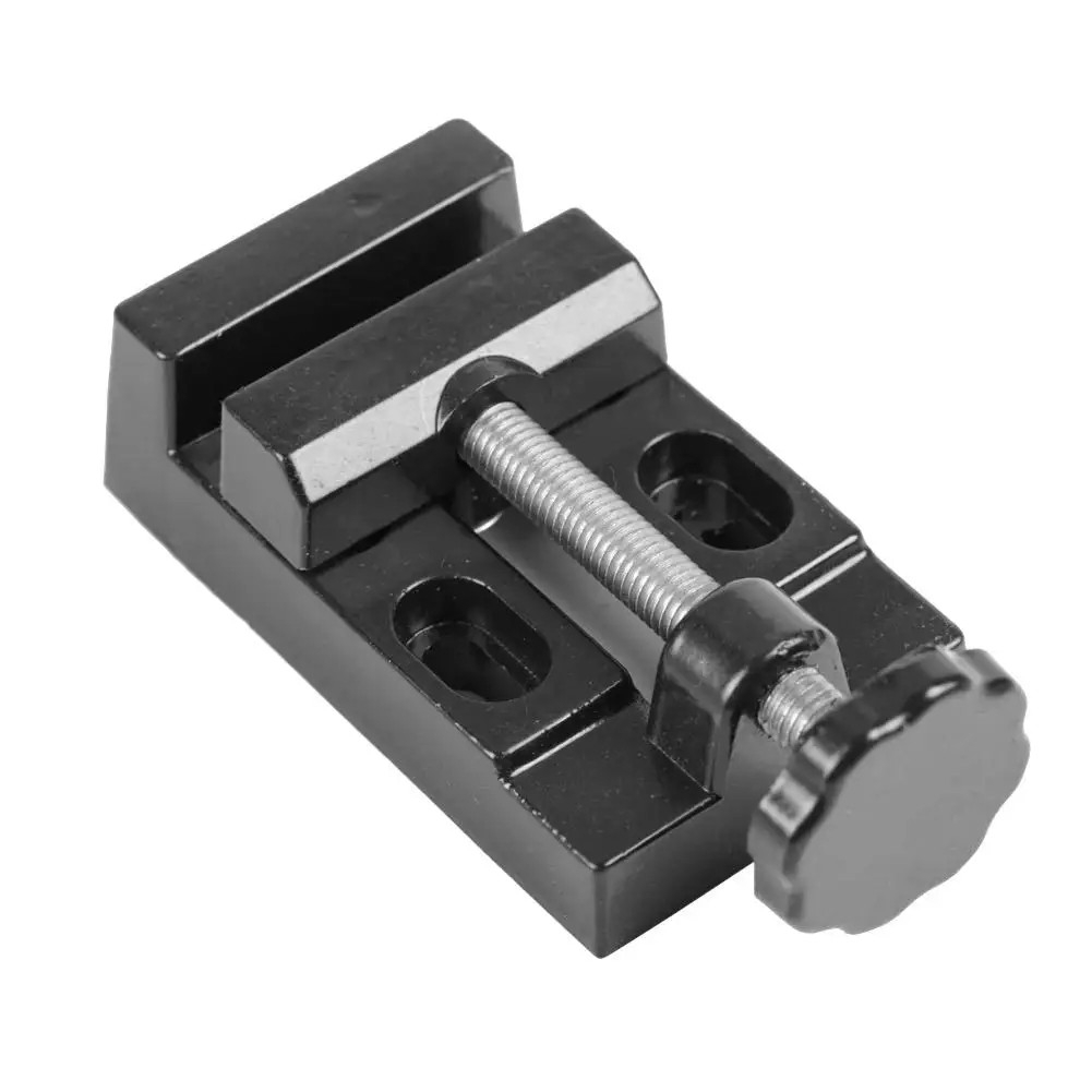 Mini Flat Clamp Bench Vise Alumínio Alloy Drill Press Vice Ferramentas de Escultura Acessórios da Máquina F50
