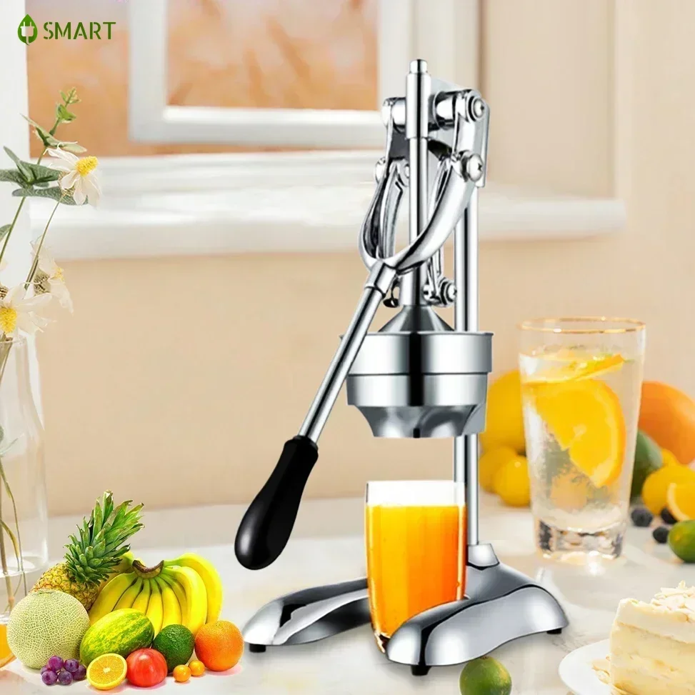 

New Home and Commercial Stainless - Steel Manual Juicer for Orange Juice, Watermelon Juice and Pomegranate Juice at Stalls!