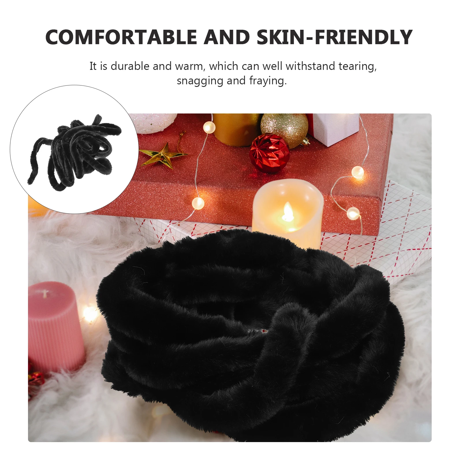 

1Pcs Christmas Faux Ribbon Trim Artificial Roll DIY Costume Supplies Han Chinese Clothing Hanfu Decor Xmas Tree Decoration