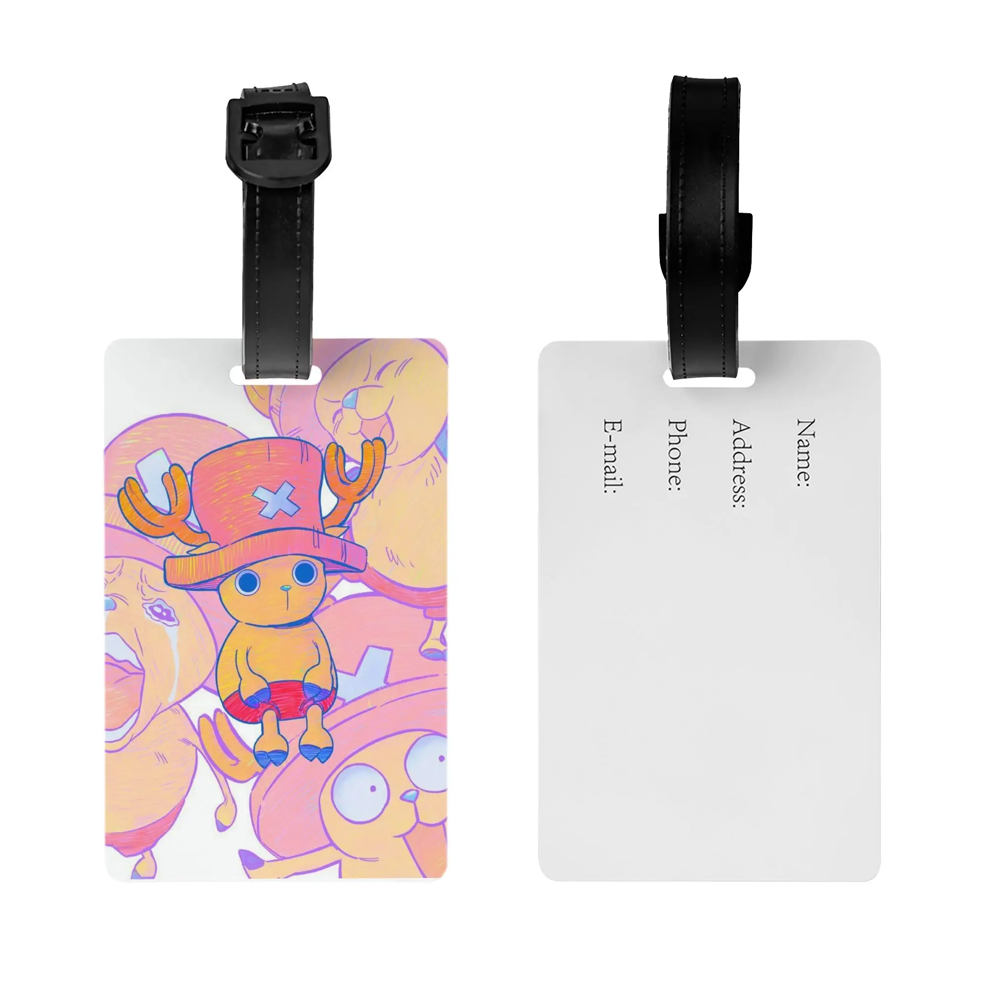 Custom Tony Tony Chopper Luggage Tags Custom One Piece Baggage Tags Privacy Cover Name ID Card