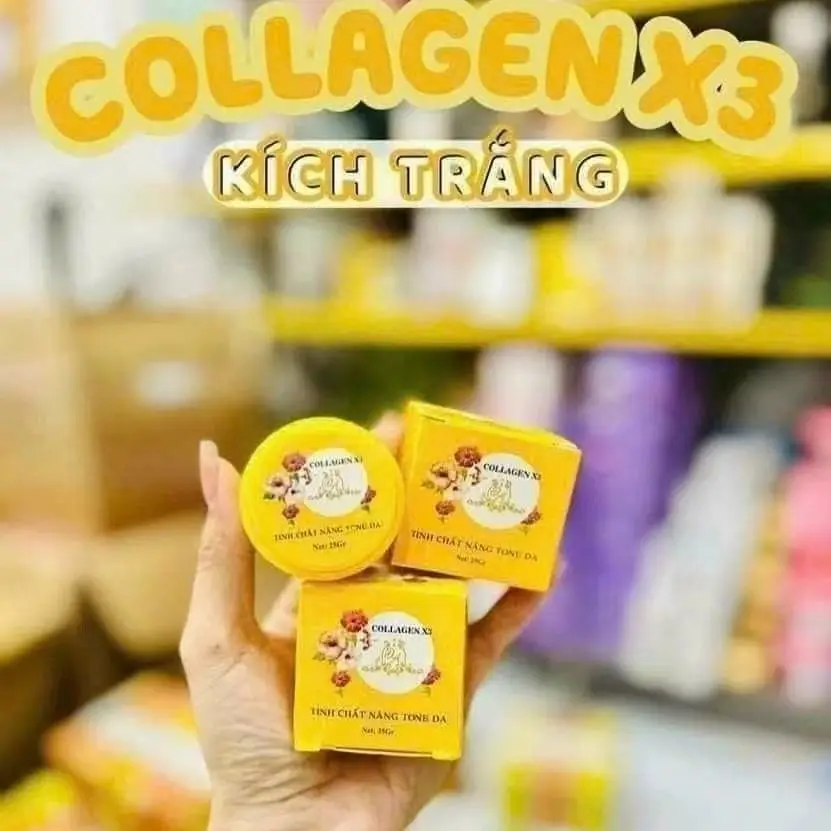 Sieu Kich Trang Collagen x3 Whitening Body Cream 30g, Brightens & Firms Skin, for Even Tone & Radiance