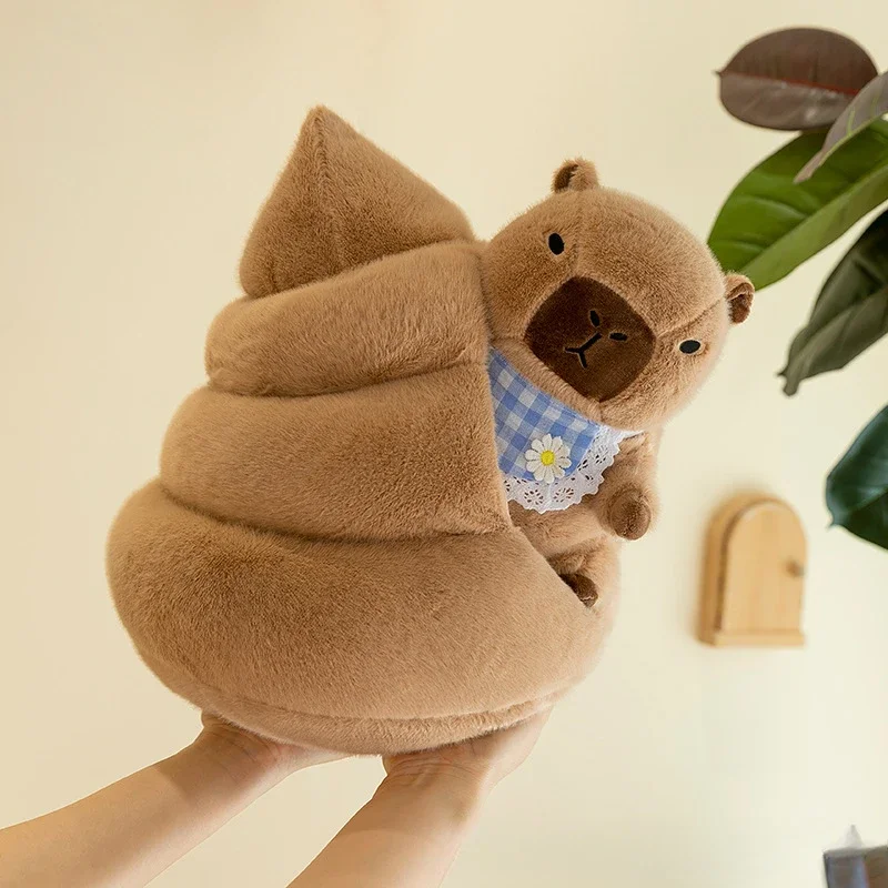 1-2PCS Spoof Poop Capybara Plush Dolls Water Dolphin Doll Children's Soothing Transformation Doll Children's Plush Gifts