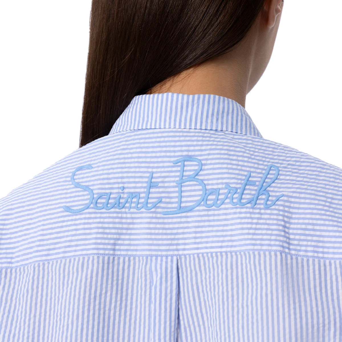 Camicia a righe da donna retrò Saint Barth Camicia nuova da donna alla moda Top Abbigliamento casual da donna per giovani Camicetta ampia autunnale