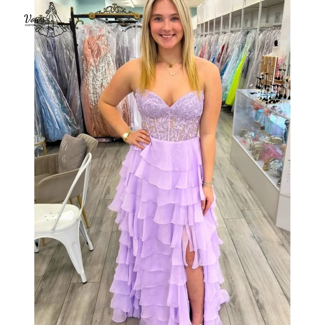 

Vows Chiffon Ball Gowns Party Dress for Wedding Dresses Wedding Party Dress Custom Made Line A Evening Dresses Luxury 2025 Prom