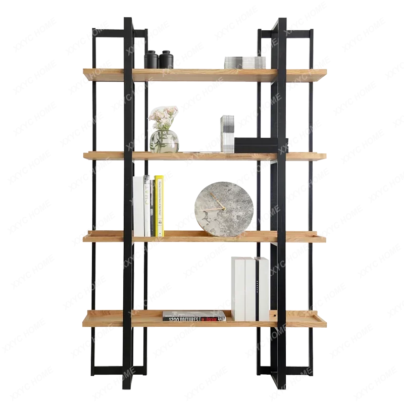Y Log Nordic minimalist bookshelf creative light luxury double-sided study art partition storage designer