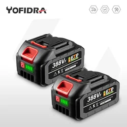 2PCS Rechargeable Battery 18-21V 15000mAh Lithium Ion Battery EU Plug For Makita Electric Saw/Drill/Brushless Angle Grinder Tool