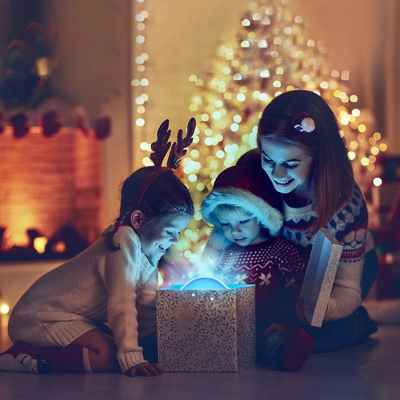 Projektor Gwiazd Meduza USB Panoramiczna Lampka Atmosferyczna Gwiaździste Niebo Dekoracyjne Światło 7-Kolorowe Lampka Nocna Urodziny Boże Narodzenie