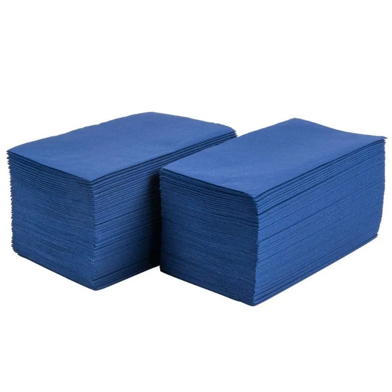 

2 PLY DINNER NAP Navy Blue 125CT 2 Ply Dinner Napkin, 3" Height, 4" Width, 8" Length 125ct